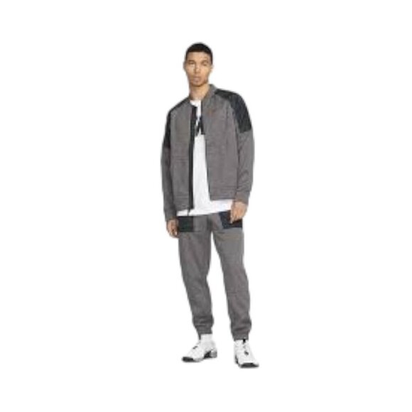 NIke Therma-Fit Charcoal Grey & Black Training Full Zip Jacket XLarge - Picture 1 of 4